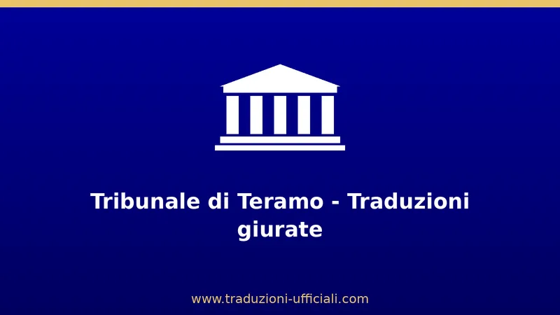 Tribunale di Teramo - Traduzioni asseverate di macedone